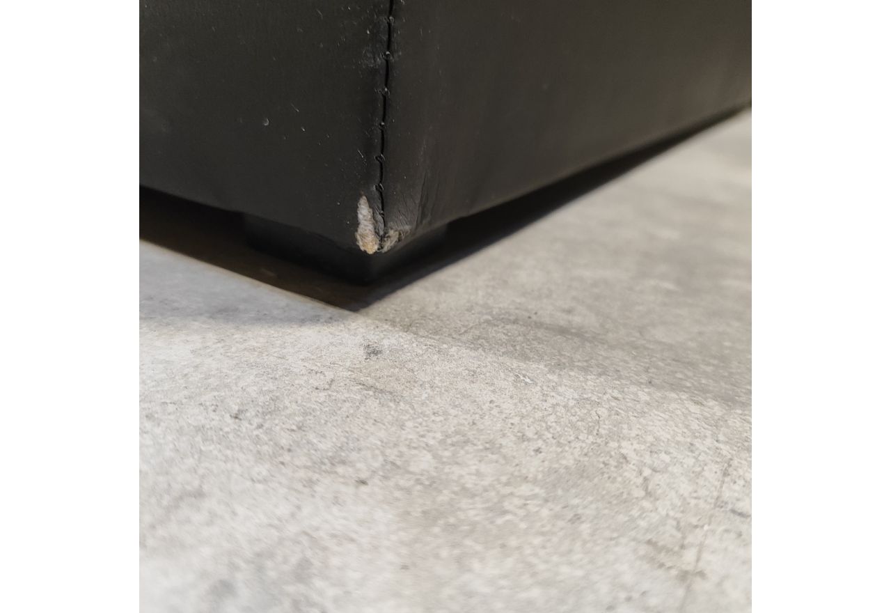 Łóżko kontynentalne GOLD 5 160x200 - Soft 11 - czarna ekoskóra - OUTLETU