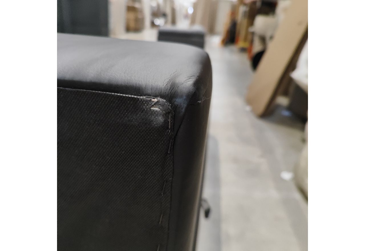 Łóżko kontynentalne GOLD 5 160x200 - Soft 11 - czarna ekoskóra - OUTLETU