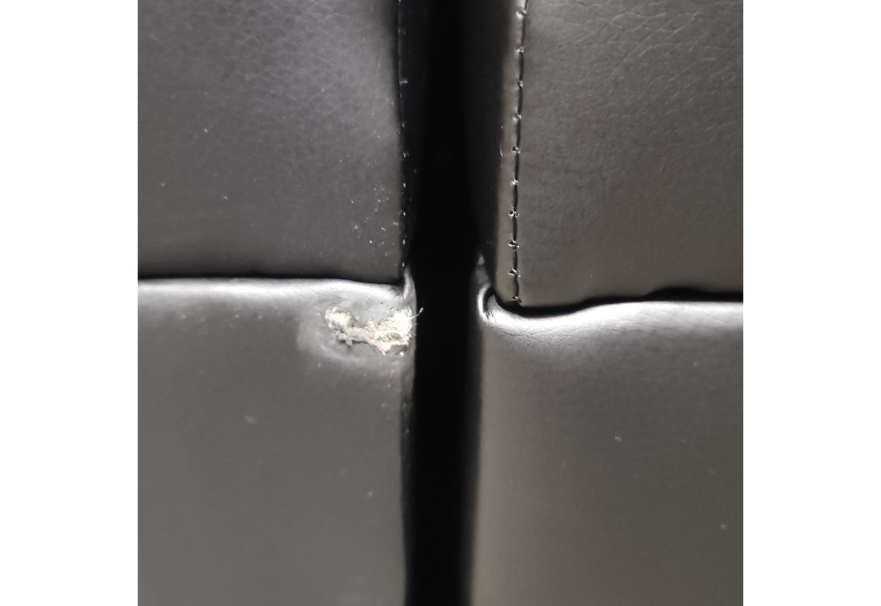 Łóżko kontynentalne GOLD 5 160x200 - Soft 11 - czarna ekoskóra - OUTLETU