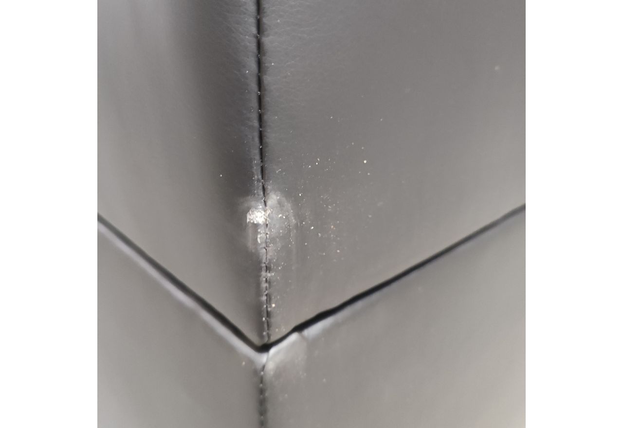 Łóżko kontynentalne GOLD 5 160x200 - Soft 11 - czarna ekoskóra - OUTLETU