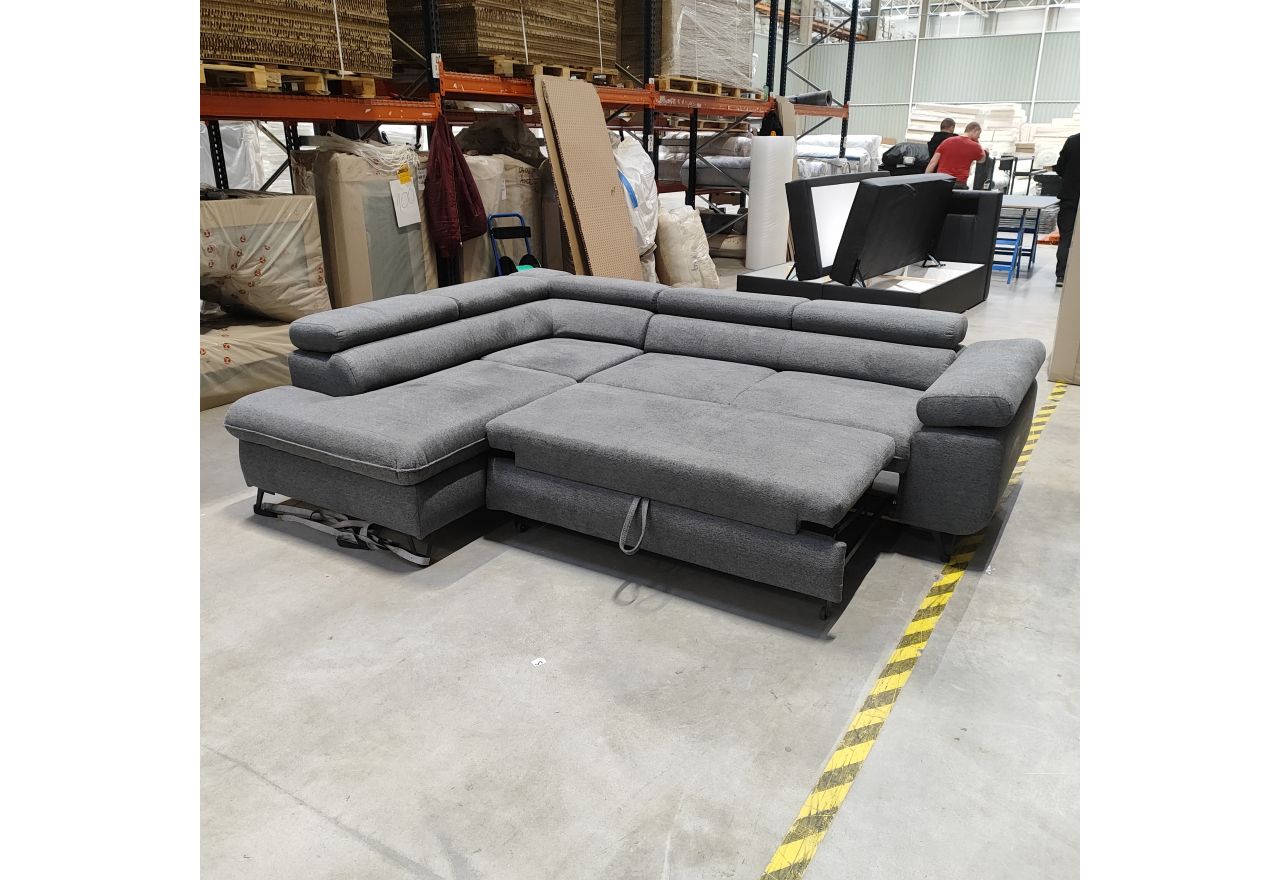 Narożnik PETER L - Matana 05 - ciemny szary - OUTLETU