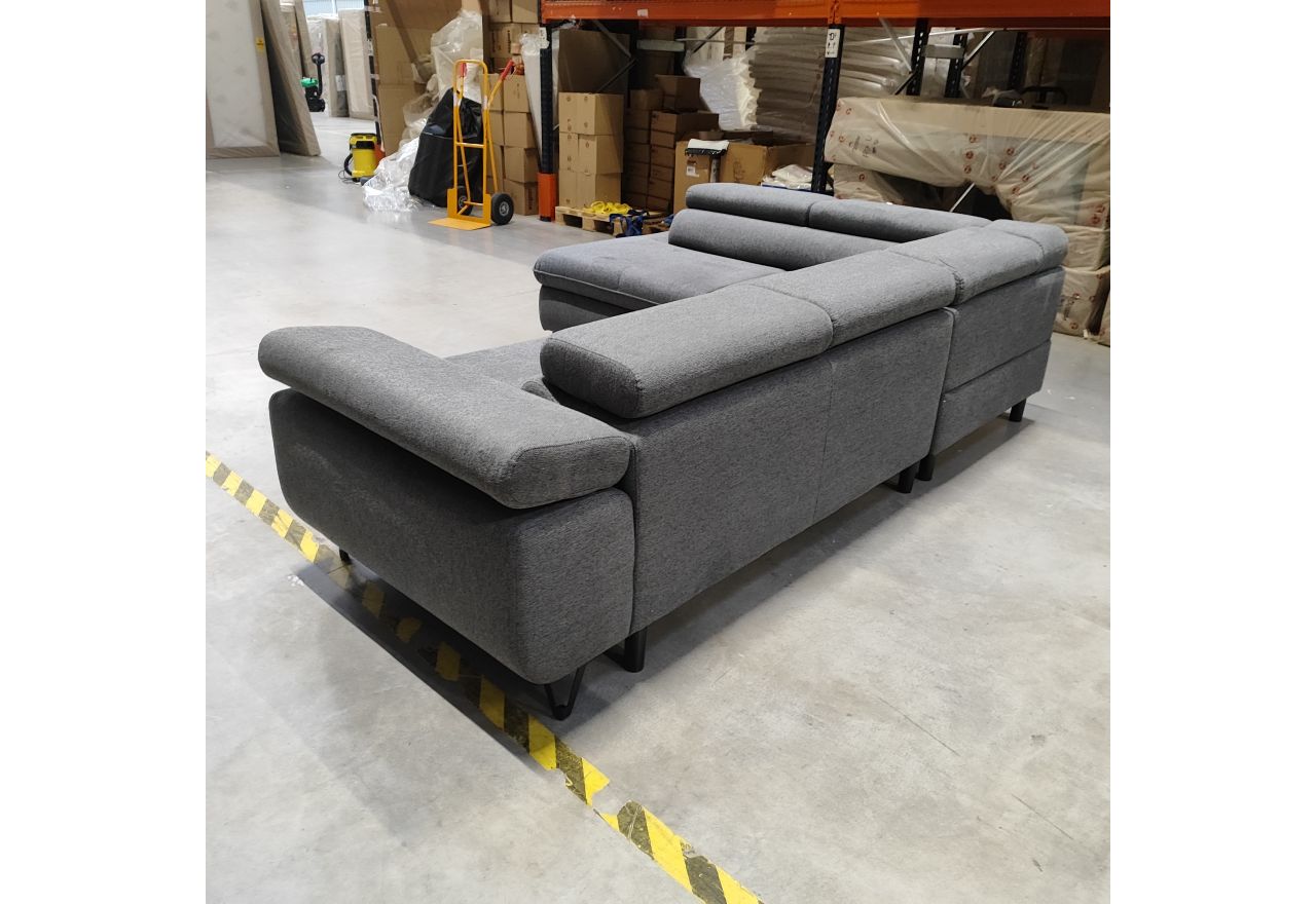 Narożnik PETER L - Matana 05 - ciemny szary - OUTLETU