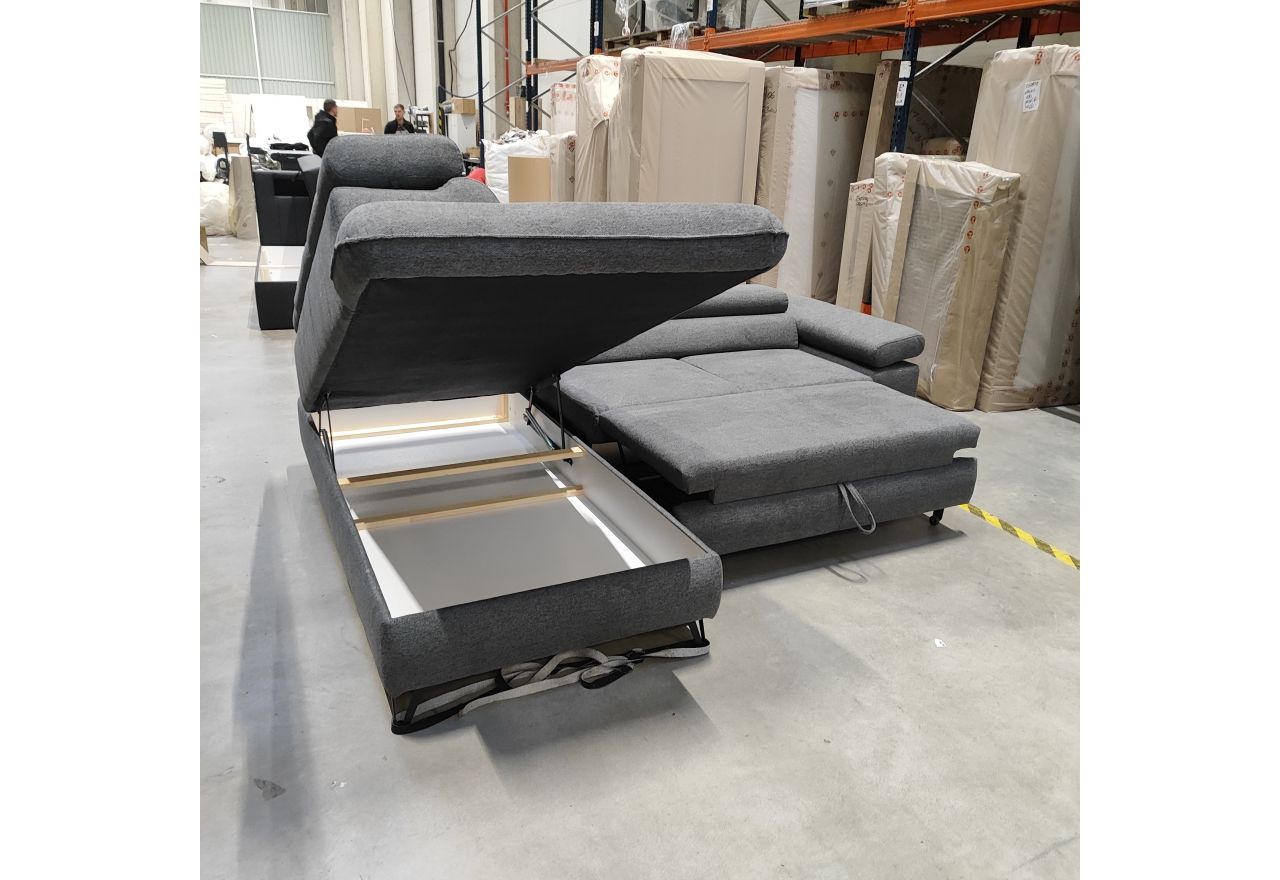 Narożnik PETER L - Matana 05 - ciemny szary - OUTLETU