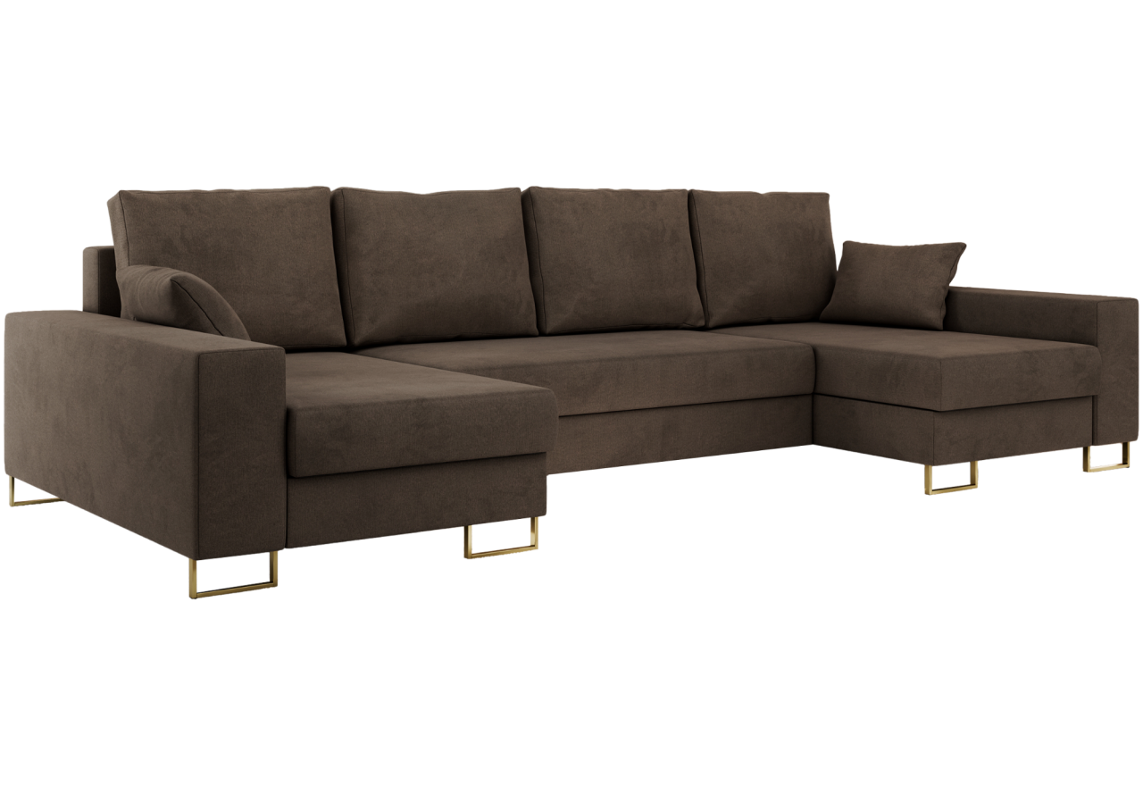 Narożnik DORIAN U - Monolith 15 - brązowy - OUTLET