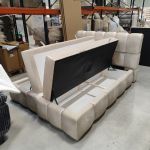 Łóżko kontynentalne NIRA 140x200 - Monolith 02 - OUTLET