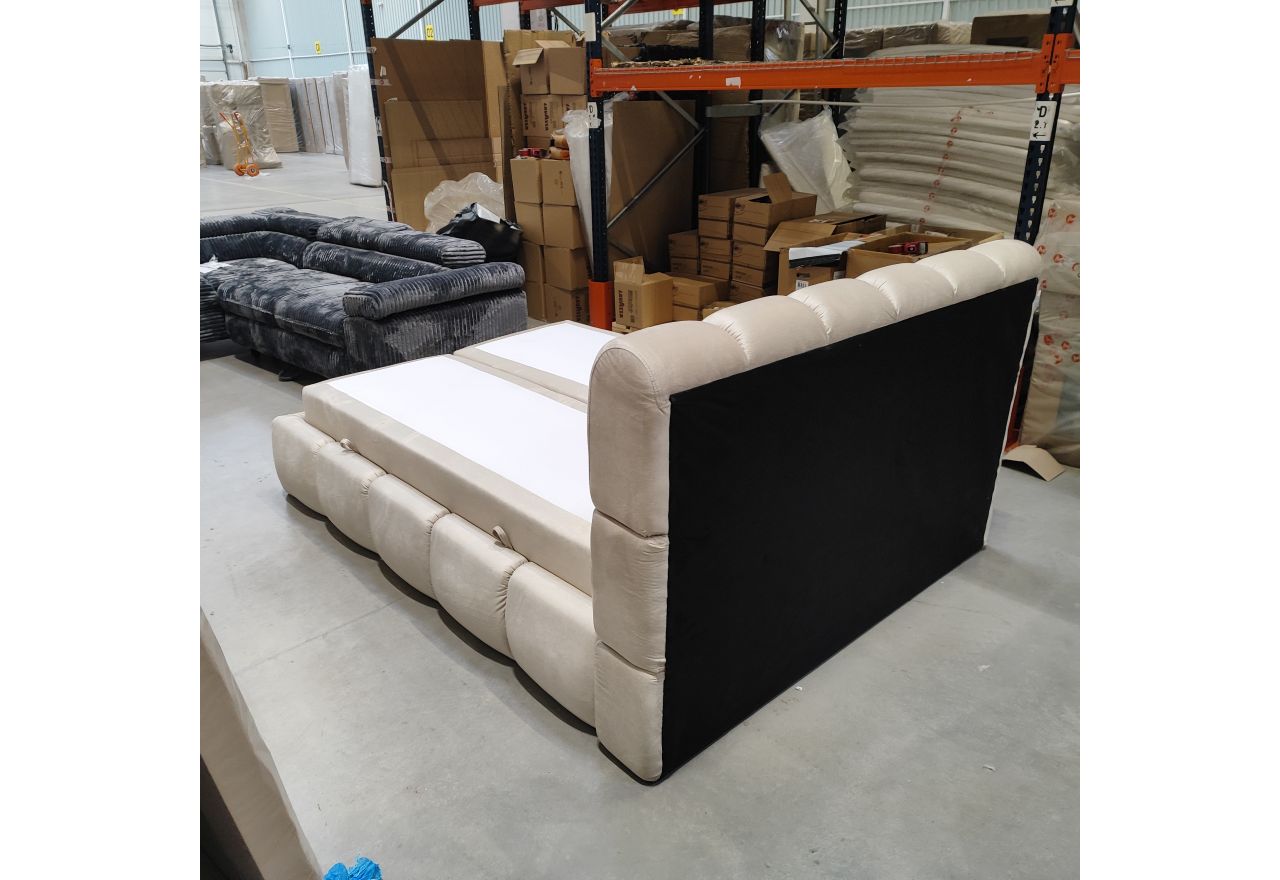 Łóżko kontynentalne NIRA 140x200 - Monolith 02 - OUTLET