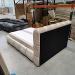 Łóżko kontynentalne NIRA 140x200 - Monolith 02 - OUTLET