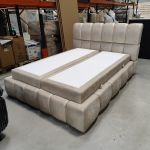 Łóżko kontynentalne NIRA 140x200 - Monolith 02 - OUTLET