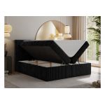 Łóżko kontynentalne TILIANO 180x200 - Tilia 100 - czarny - OUTLET