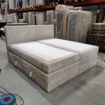 Łóżko kontynentalne TILIANO KING 200x200 - Tilia 01 - beżowy - OUTLETU