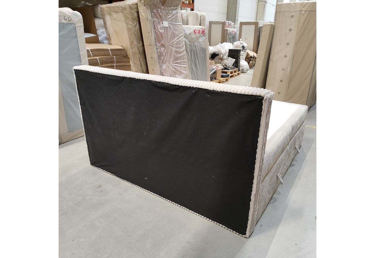 Łóżko kontynentalne TILIANO KING 200x200 - Tilia 01 - beżowy - OUTLETU