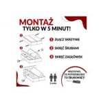 Łóżko kontynentalne DIEGOS 120x200 - Monolith 02 - beżowy - OUTLETU