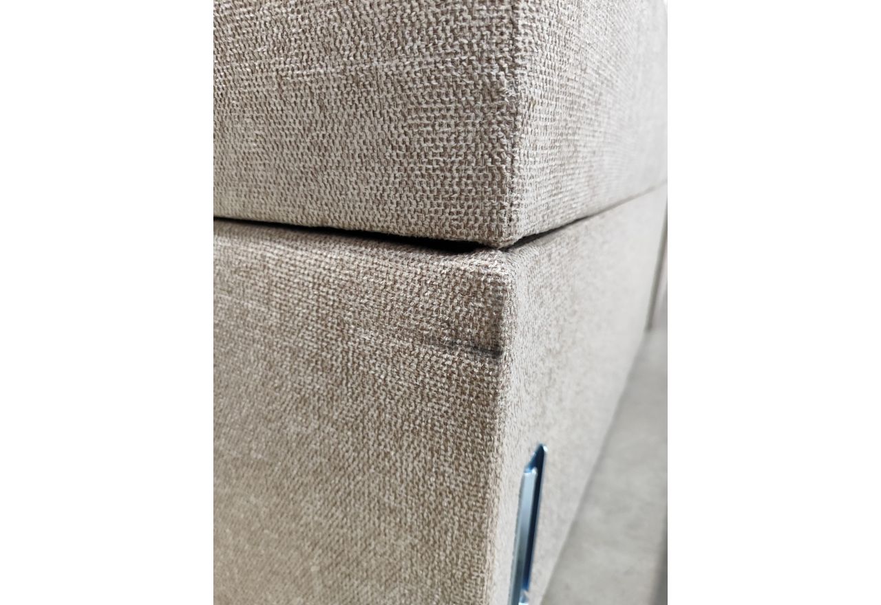 Łóżko kontynentalne MIREN DUO 200x200 - Matana 17 - beżowy - OUTLETU