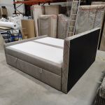 Łóżko kontynentalne MIREN DUO 200x200 - Matana 17 - beżowy - OUTLETU