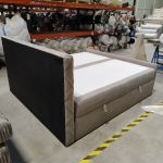 Łóżko kontynentalne MIREN DUO 200x200 - Matana 17 - beżowy - OUTLETU