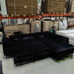 Narożnik PETER L - Lapit 19 - czarny - OUTLETU