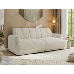 Sofa GERRA - kremowy, szenil grubo tkany