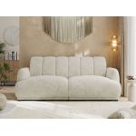 Sofa GERRA - kremowy, szenil grubo tkany
