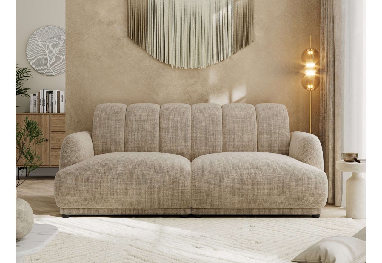 Sofa GERRA - beżowy, szenil grubo tkany