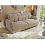 Sofa GERRA - beżowy, szenil grubo tkany