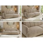 Sofa GERRA - beżowy, szenil grubo tkany