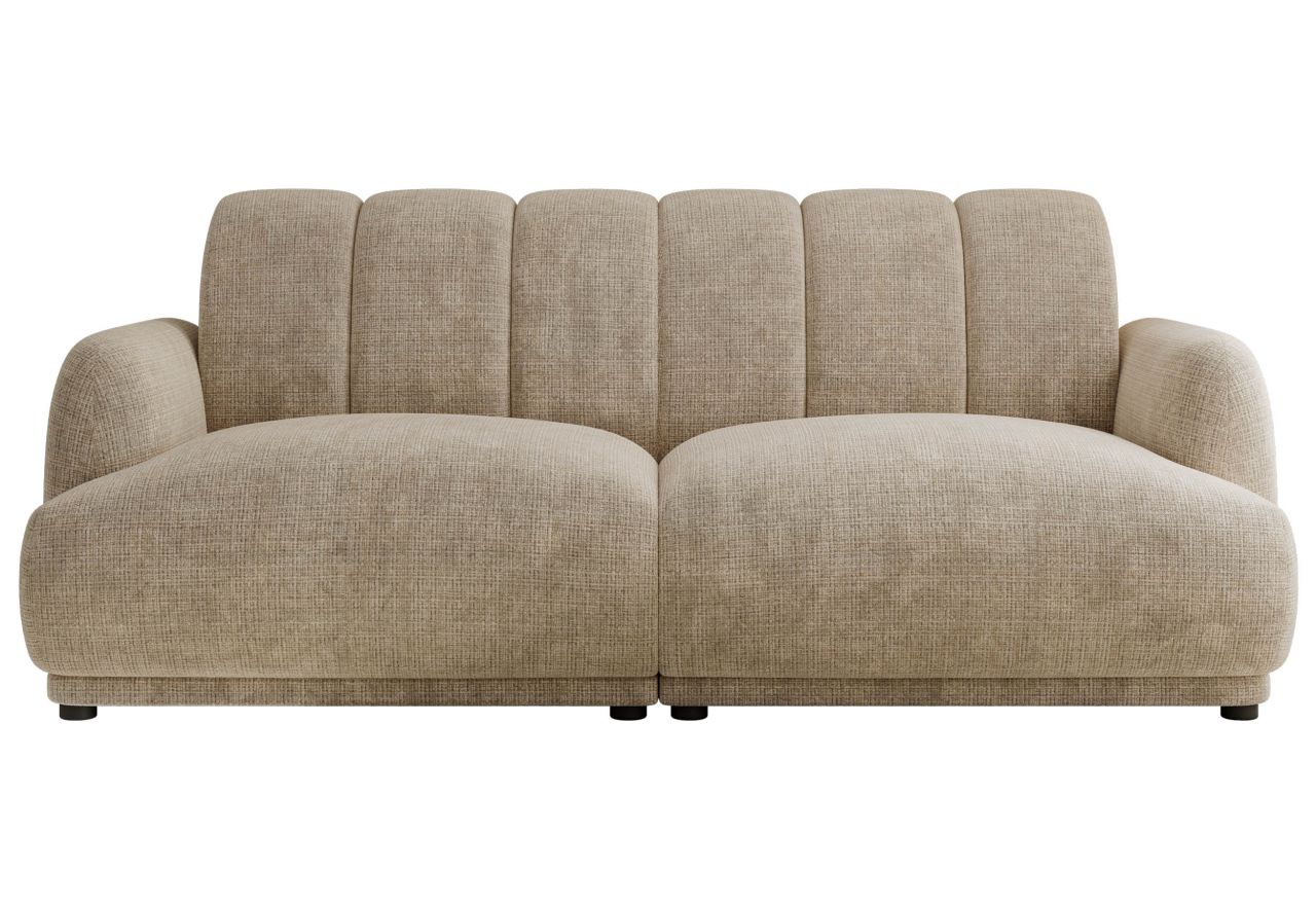 Sofa GERRA - beżowy, szenil grubo tkany