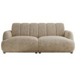 Sofa GERRA - beżowy, szenil grubo tkany