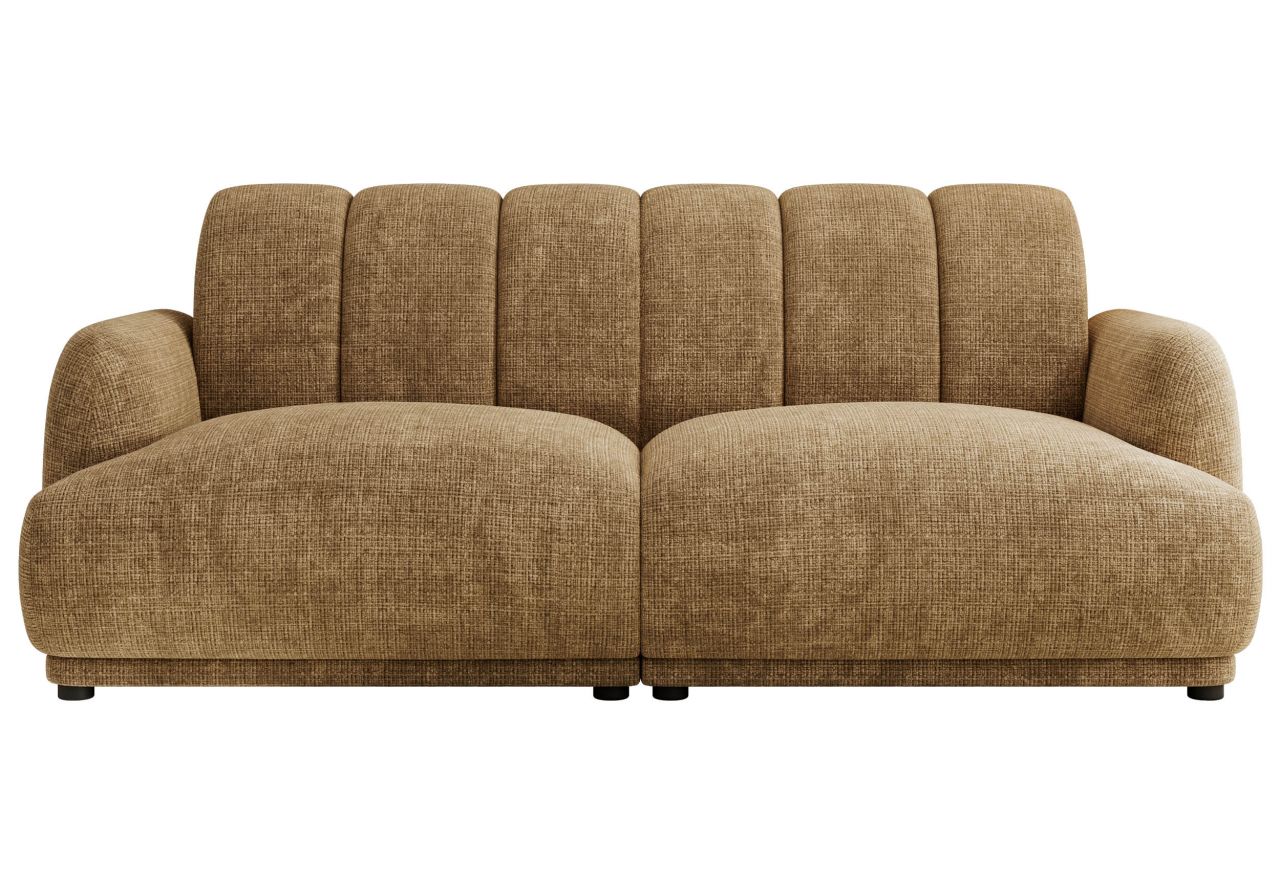 Sofa GERRA - jasnobrązowy, szenil grubo tkany