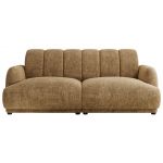 Sofa GERRA - jasnobrązowy, szenil grubo tkany