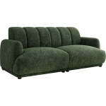 Sofa GERRA - ciemnozielony, szenil grubo tkany