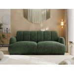 Sofa GERRA - ciemnozielony, szenil grubo tkany