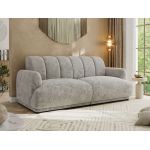 Sofa GERRA - jasnoszary, szenil grubo tkany