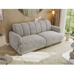 Sofa GERRA - jasnoszary, szenil grubo tkany