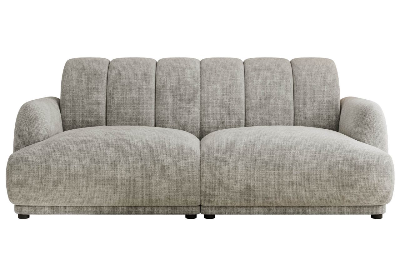 Sofa GERRA - jasnoszary, szenil grubo tkany