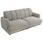 Sofa GERRA - jasnoszary, szenil grubo tkany