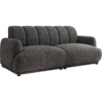 Sofa GERRA - ciemnoszary, szenil grubo tkany