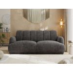 Sofa GERRA - ciemnoszary, szenil grubo tkany