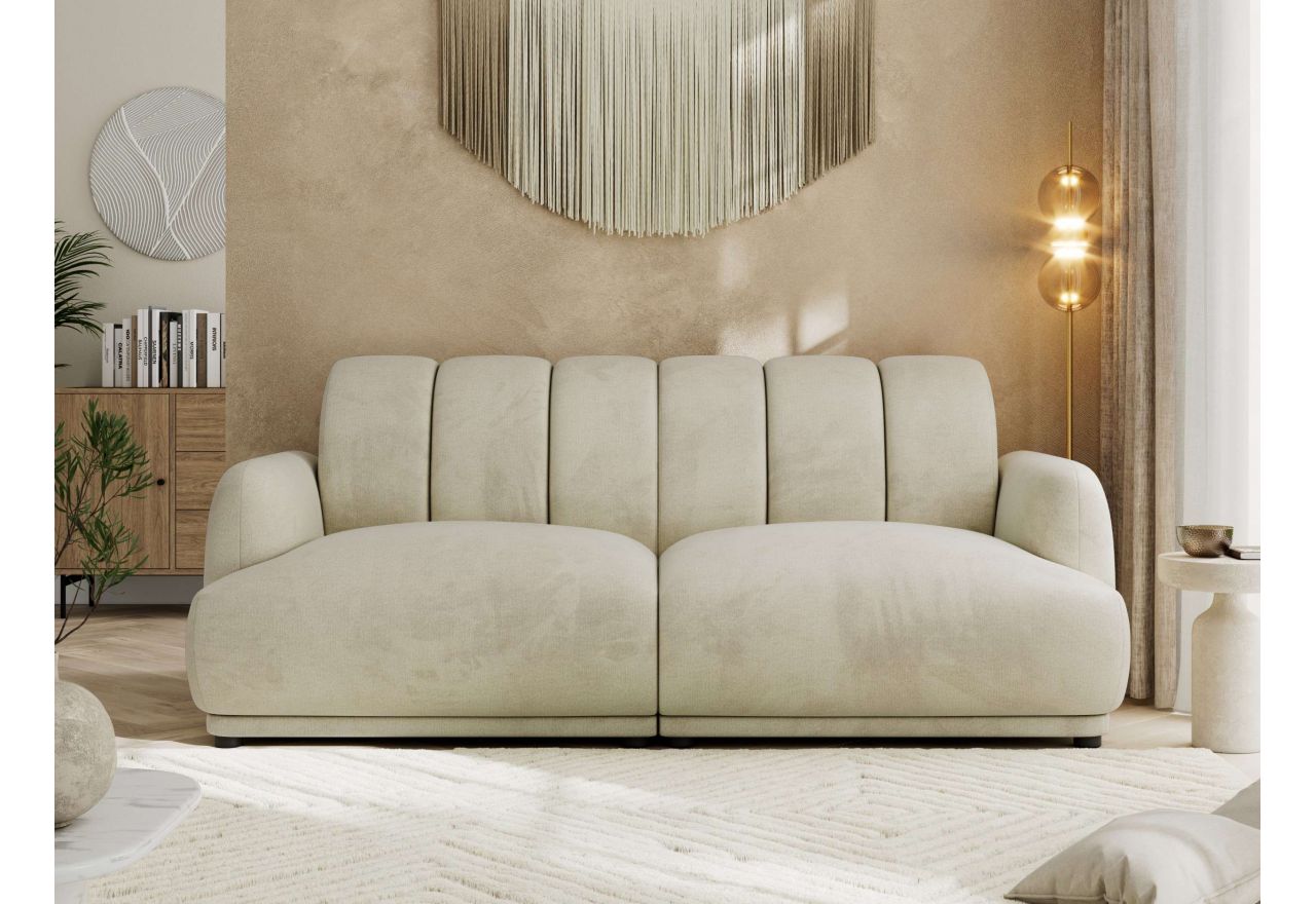 Sofa GERRA - kremowy, welwet