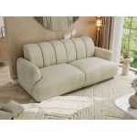 Sofa GERRA - kremowy, welwet