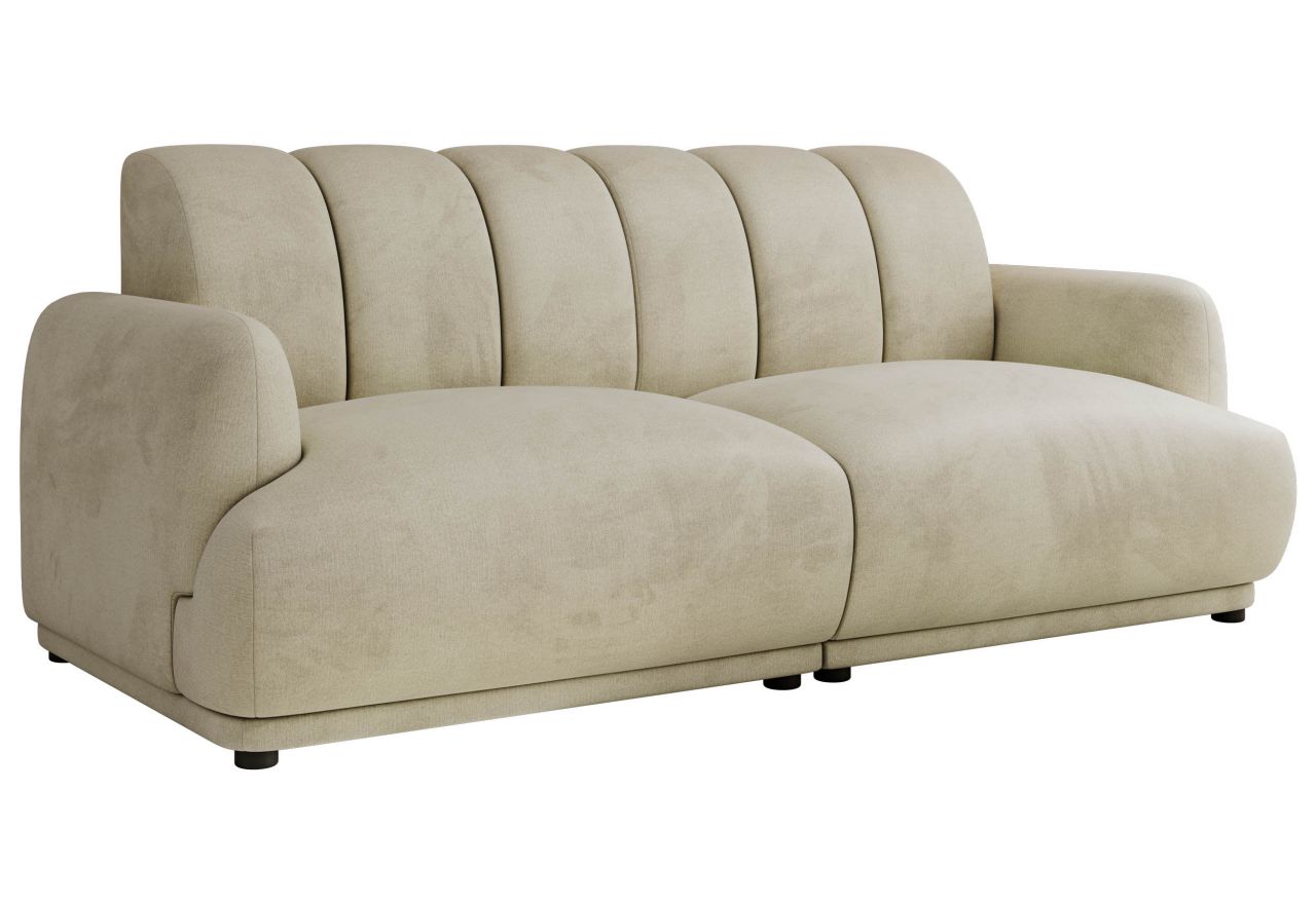 Sofa GERRA - kremowy, welwet