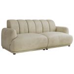 Sofa GERRA - kremowy, welwet