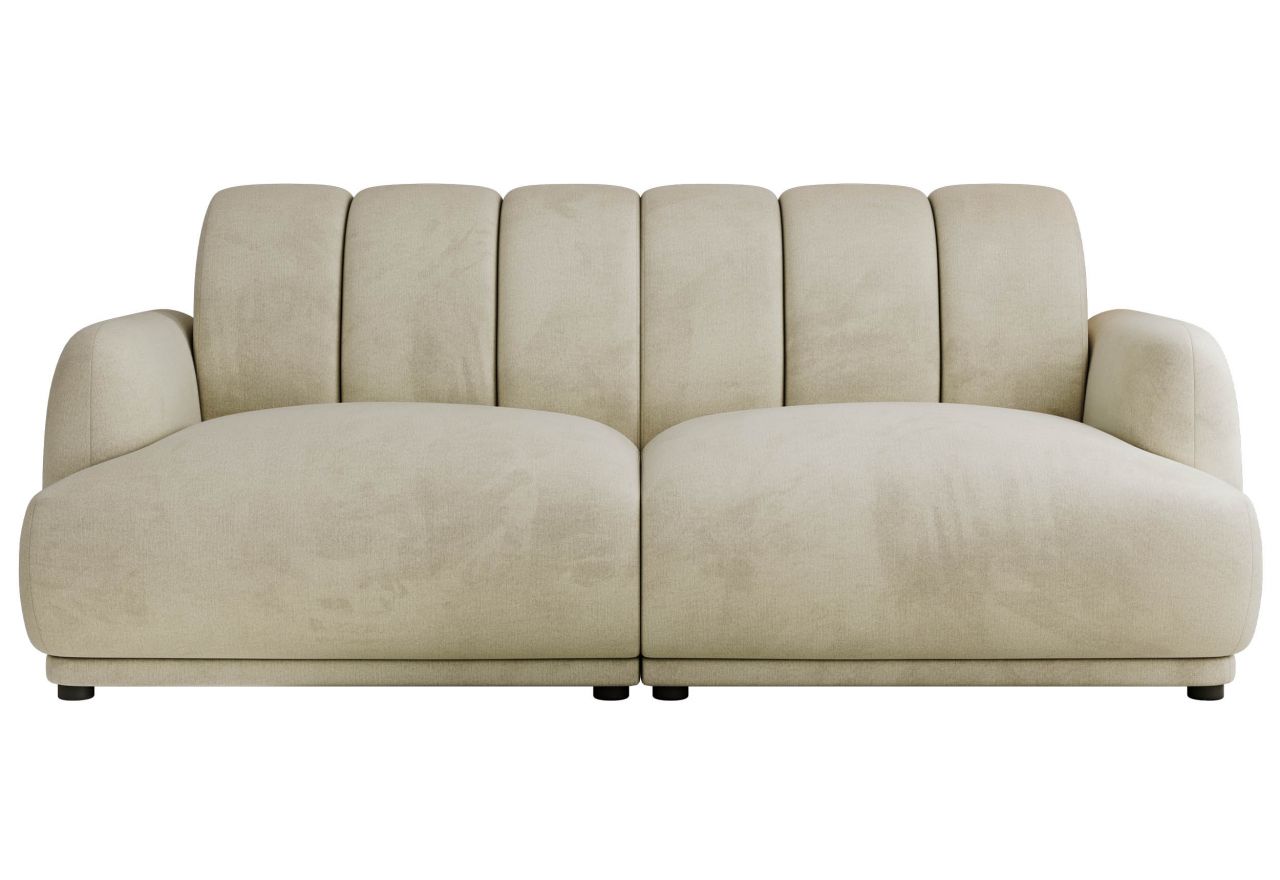 Sofa GERRA - kremowy, welwet