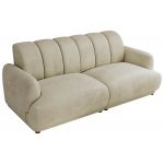 Sofa GERRA - kremowy, welwet