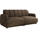 Sofa GERRA - brązowy, welwet