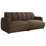 Sofa GERRA - brązowy, welwet