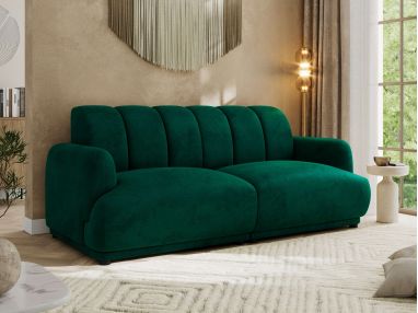 Sofa GERRA - ciemnozielony, welwet