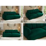 Sofa GERRA - ciemnozielony, welwet