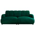 Sofa GERRA - ciemnozielony, welwet