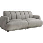 Sofa GERRA - jasnoszary, welwet