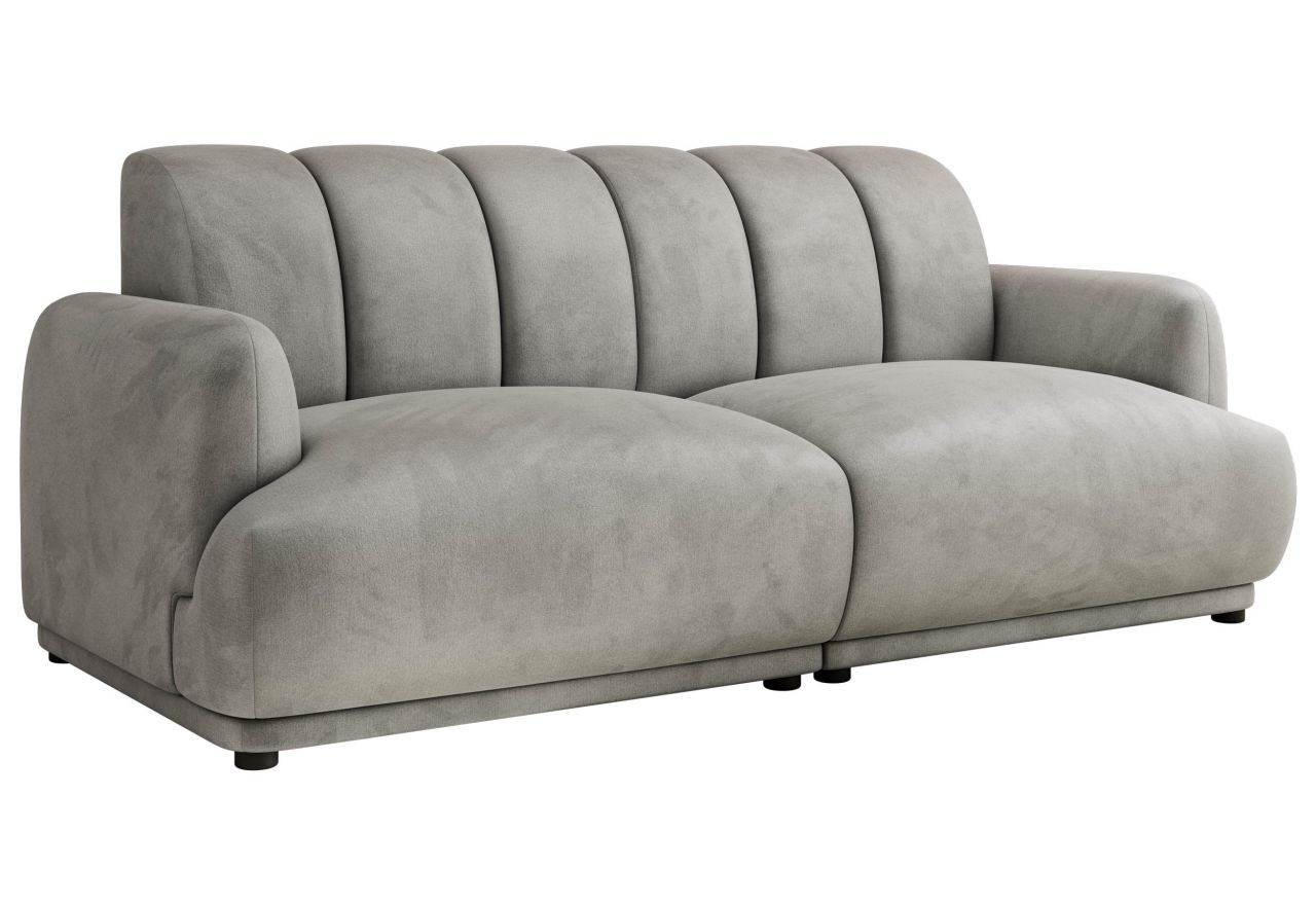 Sofa GERRA - jasnoszary, welwet